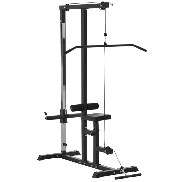 Multifunktions-Fitnessstation 107 L x 120 x 190 cm mit Bank und verstellbarem schwarzem Kabel sconto