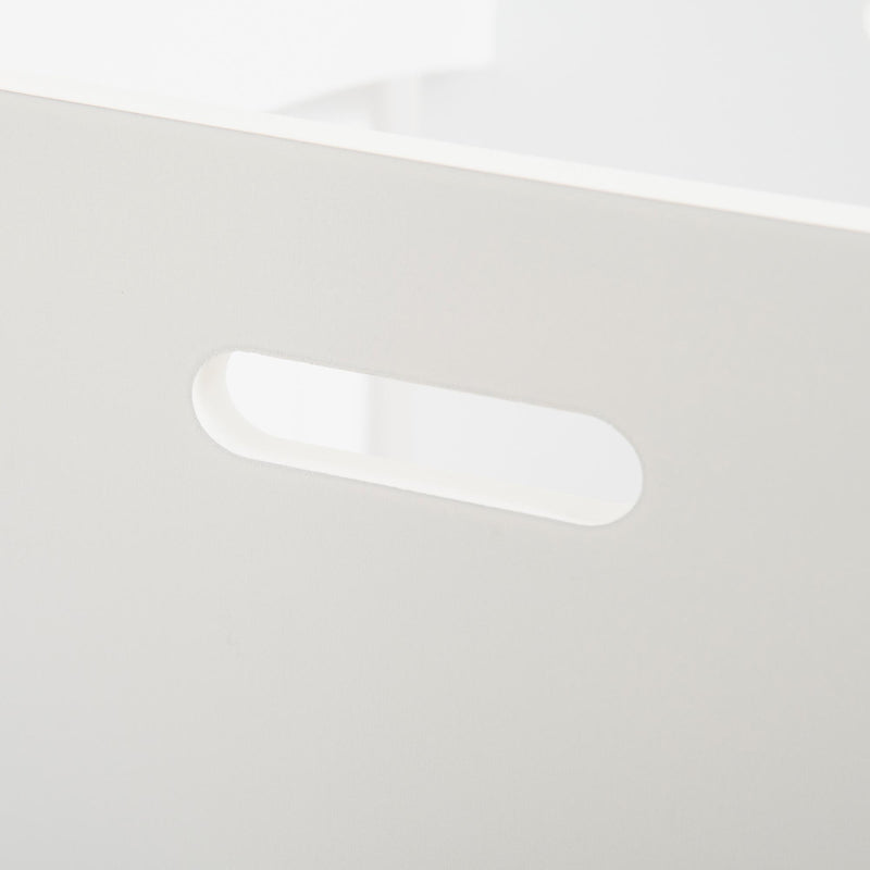 Torre Montessoriana per Bambini 40x50x90 cm Altezza Regolabile in MDF Bianca