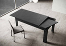 Tavolo Allungabile 160-220x90x77 cm Bibi Antracite Spatolato