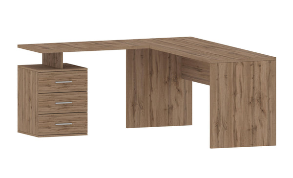 Scrivania Angolare 180/160x60x75cm cm New Selina Quercia Wotan prezzo