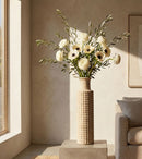 Vaso da Esterno Sand Ø24,5x97 cm in Resina Beige      