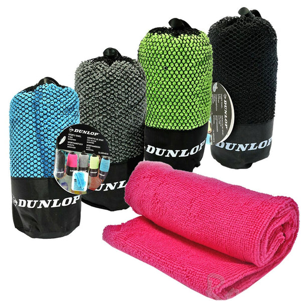 sconto Asciugamano Fitness in Microfibra 80x40cm Palestra Sport Colori Assortiti con Sacco