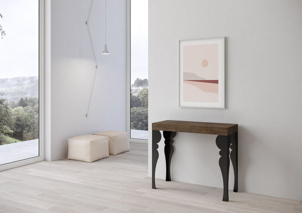 prezzo Consolle Allungabile 90-300x40x77 cm in Nobilitato Marrone