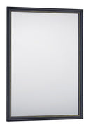 Specchio da Parete 34x45x1 cm in Plastica Elenor Nero oro