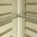 Casetta Box da Giardino 326x240x235 cm in PVC Grigio Chiaro/Marrone
