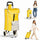 Carrello per la Spesa Zeus Trolley con Rivestimento Termico 35x30x90 cm e Ruote Giallo