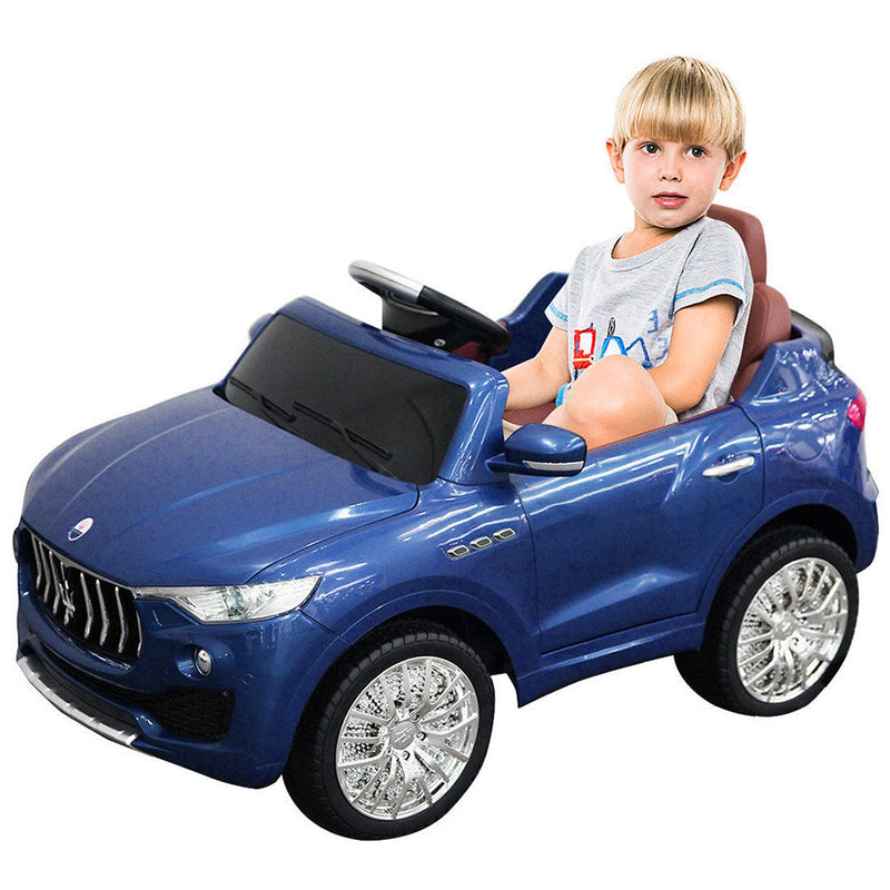 Macchina Elettrica per Bambini 12V con Licenza Maserati Levante Blu