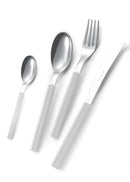Servizio Set di Posate 24 Pezzi in Acciaio Eme Sky Bianco 19