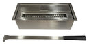 Bruciatore a Bioetanolo per Camini 1,5L 28x12,5x8,5 cm in Acciaio