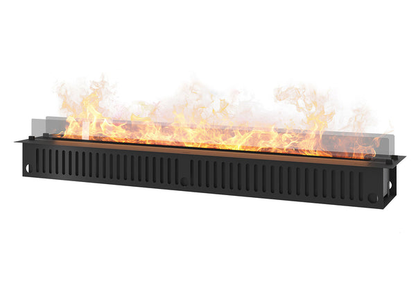 online Camino a Vapore Elettrico da Incasso 220x48,5x33 cm Invapo con LED RGB Nero