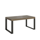 Tavolo Allungabile 160-420x90x77 cm Tecno Tortora Telaio Antracite 