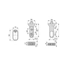 Set 2 Barre Appendiabiti per Armadio 115 cm in Alluminio Emuca Nero