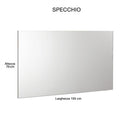 Mobile da Bagno Sospeso 100cm Mazzoni Gold Grigio Frassinato