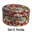 Set 5 Scatole cartone london 