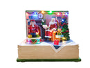 Villaggio Natalizio Libro con Babbo Natale e Schiaccianoci 18h cm con Movimento Luci e Suoni  