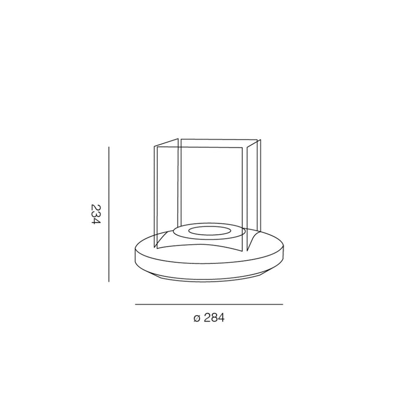Camino a Bioetanolo da Tavolo Ø28,4x23,4 cm 500W 0,3L Lione Nero 
