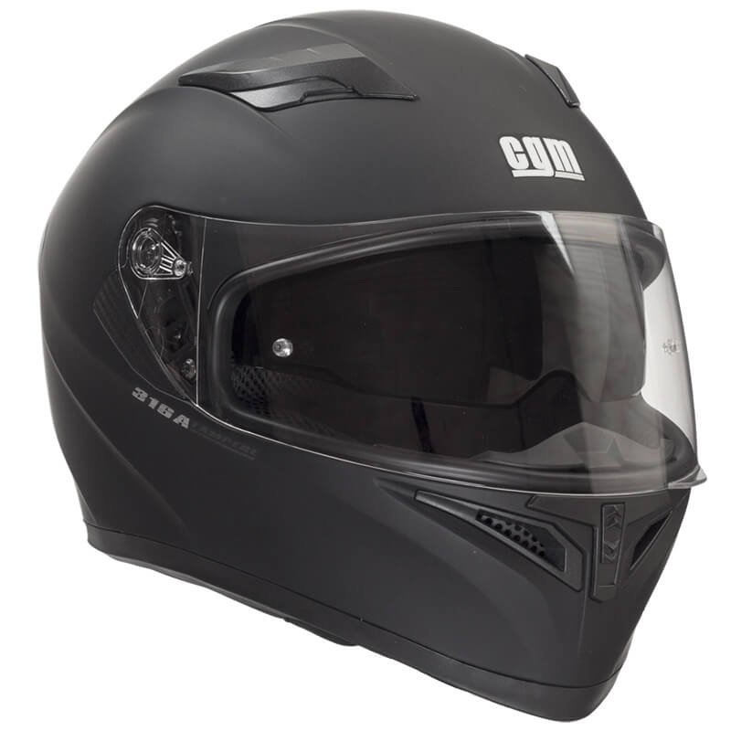 Casco Integrale per Scooter Visiera Lunga CGM Tampere 316A Nero Opaco XS - (53-54 cm)