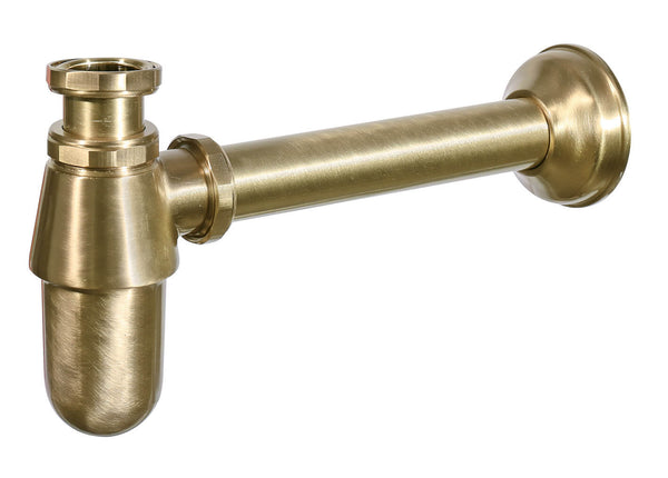 sconto Siphon für Gartenbrunnen aus gebürstetem Messing Belfer 42/SFO