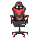 Sedia da Gaming 135x67 cm in PU Rosso e Nero