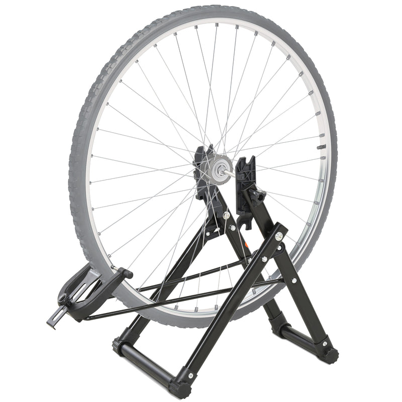 Cavalletto Pieghevole per Manutenzione Ruote Bici da 20-29' 58x28.5x43 cm Nero