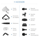 Scopa a Vapore Elettrica 1330W Serbatoio 450ml Bianco