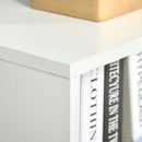 Libreria con 3 Ripiani e 1 Armadietto 40x30x129,5 cm in Legno Bianco