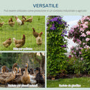 Rete Metallica da Giardino per Recinzioni 1000x61 cm Rivestimento in PVC Verde