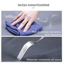 Brandina per Cani e Gatti Pieghevole 59x46x15 cm in Tessuto Grigio