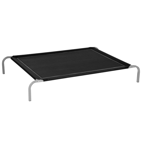 sconto Kinderbett für Hunde und Katzen 130 x 90 x 20 cm aus schwarzem Oxford-Stoff