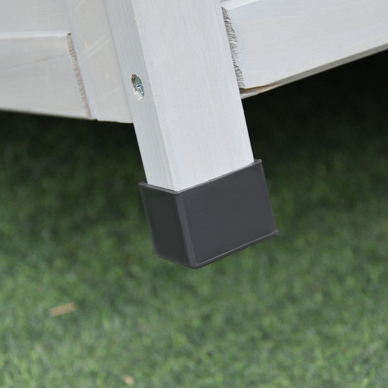 Casetta Box da Giardino Porta Utensili 110x55x117 cm in Legno di Abete Impermeabile Grigio