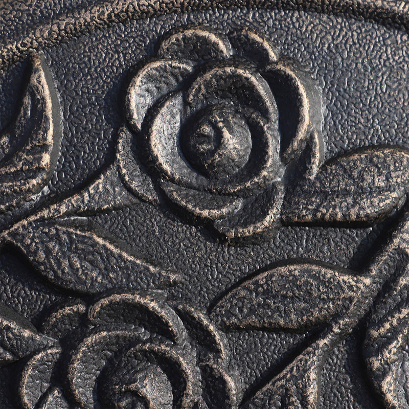 Base per Ombrellone da Giardino Ø45 cm 9 Kg in Resina con Finiture in Bronzo