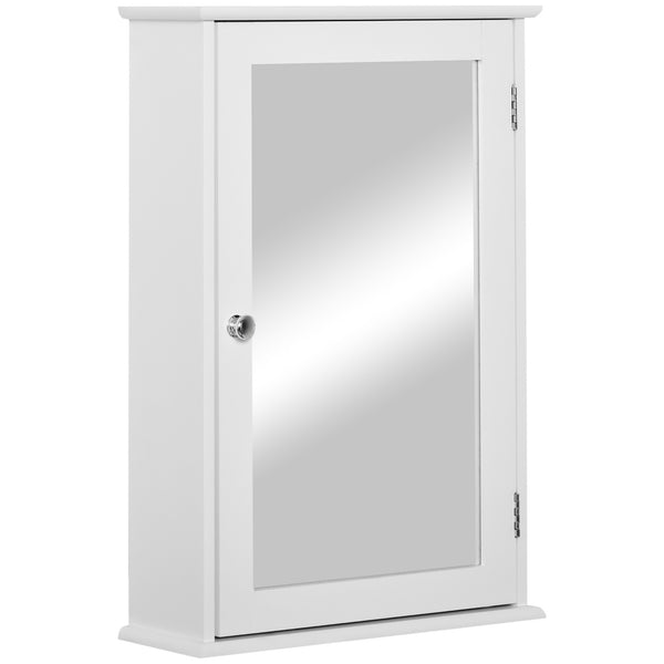 acquista Badezimmer-Wandschrank 1 Spiegeltür 41 x 14 x 60 cm mit weißem Magnetverschluss