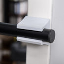 Barra Trazioni a Pressione su Porta Pieghevole 100x34x26 cm Max 100Kg Nero