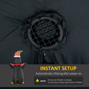 Pinguino Gonfiabile H243 con Luci LED Bianco e Nero