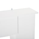 Cornice per Camino 107x18x100 cm in Legno MDF Bianco