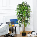 Pianta Artificiale di Bambù H150 cm con Vaso Verde