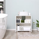Mobile Sotto Lavabo Bagno 2 Ante 60x30Px62,5 cm in Legno Bianco