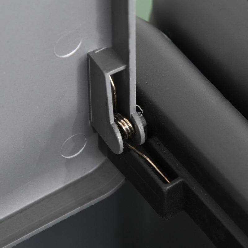 Pattumiera Differenziata 4 Bidoni  50X37,5x90 cm in plastica con Ruote Multicolore