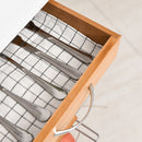 Carrello da Cucina 1 Cassetto 4 Cestelli 47x37x83 cm in Legno Marrone