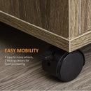 Mobile Cucina Multiuso 60.4x40,3x97 cm con Ripiano per Forno a Microonde Grigio