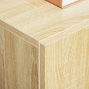 Mobiletto Multiuso 2 Ante 70x39x70 cm con Ruote in Legno