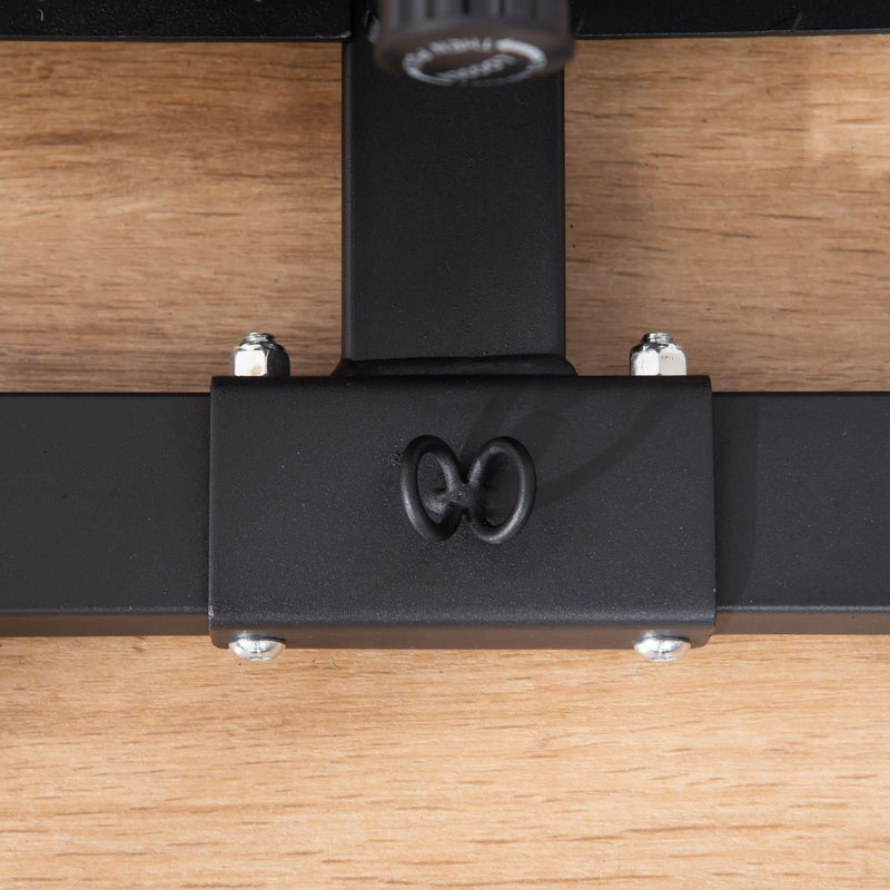 Panca Fitness per Squat 3 in 1 Altezza Regolabile Panca Inclinabile Nera