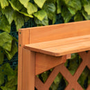 Tavolo per Giardinaggio 111.8x50.3x112.3 cm in Legno di Abete con Griglia Arancione