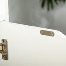 Libreria Moderna 4 Ripiani 59x29x180 cm con Armadietto a 2 Ante in Legno Bianco