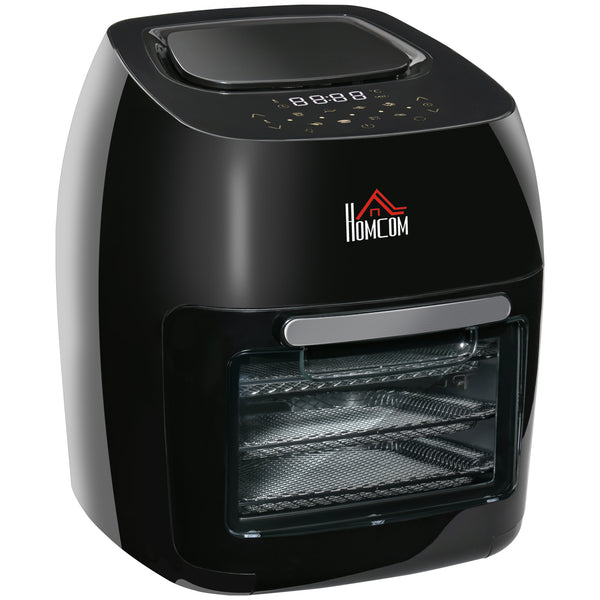 Elektrische Heißluftfritteuse 1800W Fassungsvermögen 11 Liter Schwarz sconto