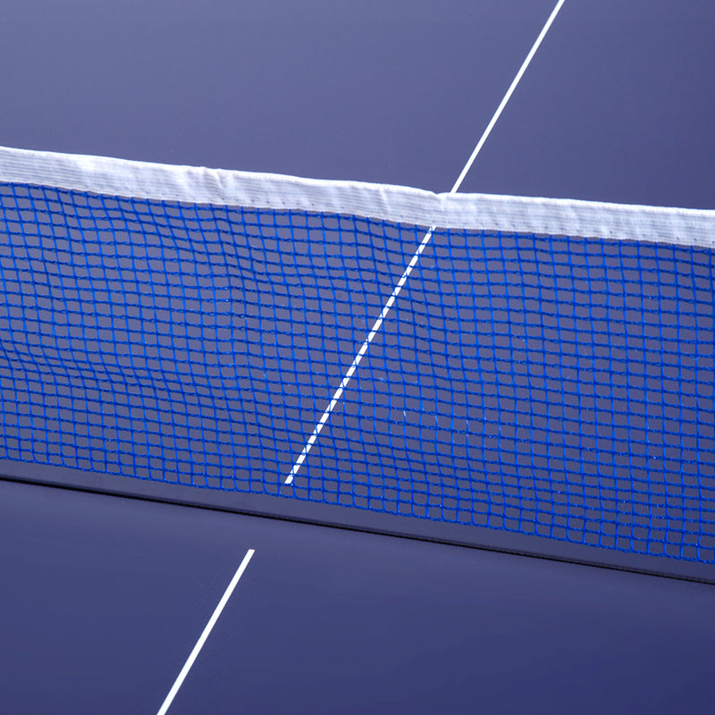 Tavolo da Ping Pong per Bambini Pieghevole 182x91x76 cm in Acciaio e MDF Blu