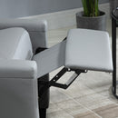 Poltrona Relax Manuale Reclinabile in Similpelle Grigio