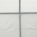 Gazebo da Giardino Garage Portatile 4x4x2,85m in tessuto PE Bianco