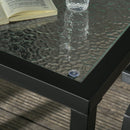 Set Tavolino e 2 Sdraio Reclinabili da Giardino Tessuto a Rete e Cotone Grigio Scuro