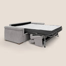 Divano Letto 3 Posti 240x100x95 cm in Tessuto Grigio Chiaro